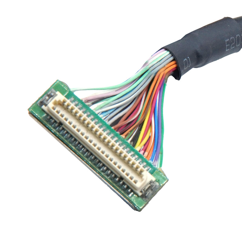 DF9 41P Harnais de fil médical de qualité industrielle  DF9 41 Pin Display Cable féminin à pression à chaud Flat Connect
