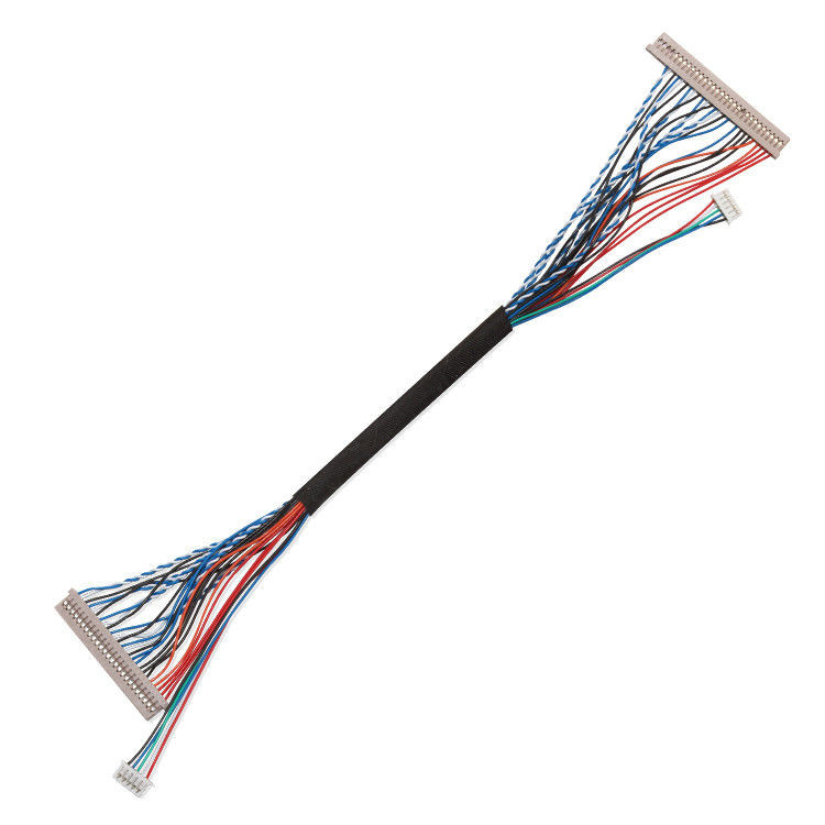 250V 20 Pin Lvds Cable  Df 14 à Df14 pour le connecteur d'affichage de lvds d'ordinateur portable