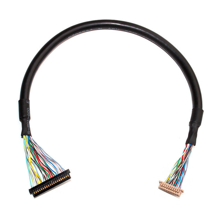 L'assemblage du câble LVDS avec une hauteur de 1,0 mm et 32AWG, en utilisant le connecteur LCD  DF13-20DS-1.25C