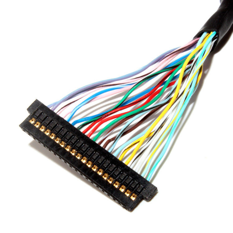 L'assemblage du câble LVDS avec une hauteur de 1,0 mm et 32AWG, en utilisant le connecteur LCD  DF13-20DS-1.25C