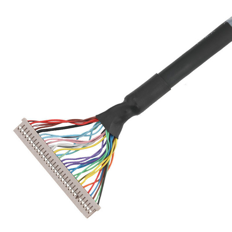 De  1.25mm DF14-30S-1.25C à JAE 0.5mm FI-RE51HL, un assemblage de câble EDP LVDS est créé
