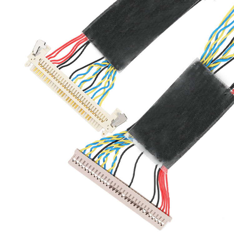 L'assemblage du câble EDP LVDS à 30 broches du  DF14-30S-1.25C au JAE FI-X30 est configuré