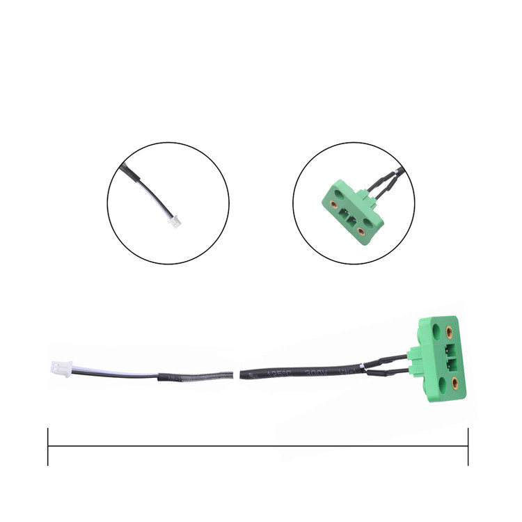 Un câble LVDS personnalisé avec certification UL, avec une hauteur de 1,25 mm et 2 broches, conçu pour les applications LCD LVDS
