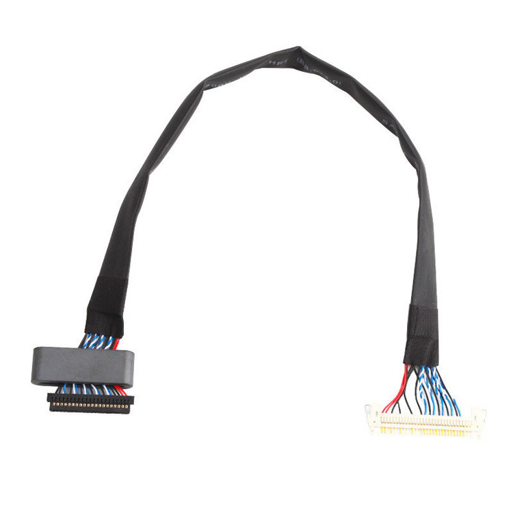L'assemblage du câble LVDS de JAE FI-S20S à FI-X30HL, avec une inclinaison de 1,25 mm et une tension nominale de 500 VAC