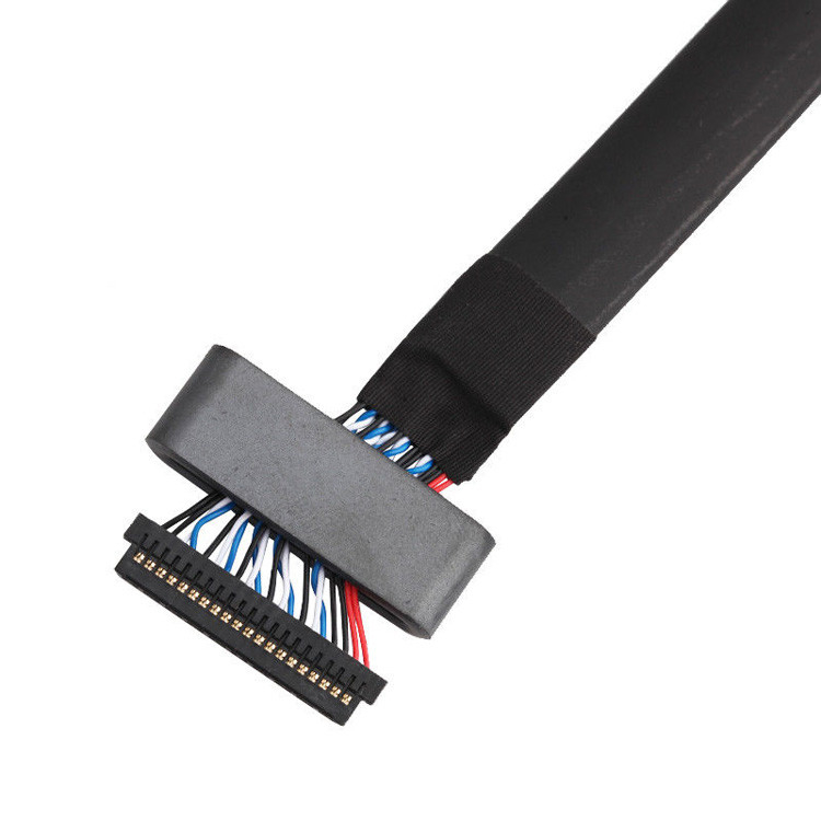 L'assemblage du câble LVDS de JAE FI-S20S à FI-X30HL, avec une inclinaison de 1,25 mm et une tension nominale de 500 VAC