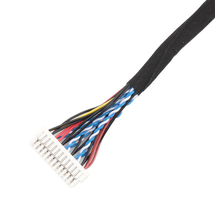 24 broches MOLEX 504186-2400 30 broches JAE FI-X30HL Assemblage du câble LCD LVDS Longueur personnaliser