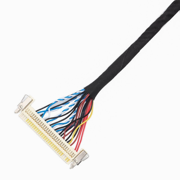 24 broches MOLEX 504186-2400 30 broches JAE FI-X30HL Assemblage du câble LCD LVDS Longueur personnaliser