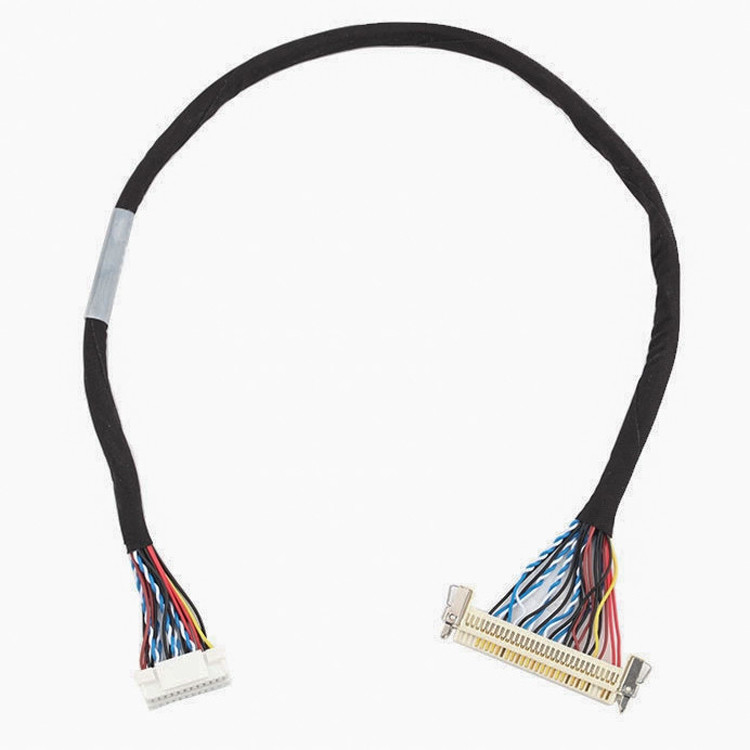 24 broches MOLEX 504186-2400 30 broches JAE FI-X30HL Assemblage du câble LCD LVDS Longueur personnaliser