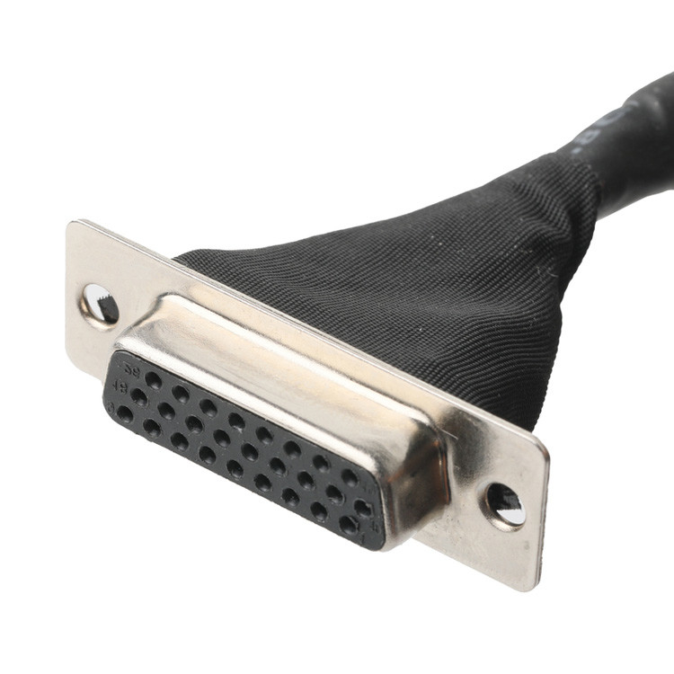 LVDS assemblage de câble depuis  DF13-40Pin avec 1.25mm de hauteur de pointe à HD-SUB 26P