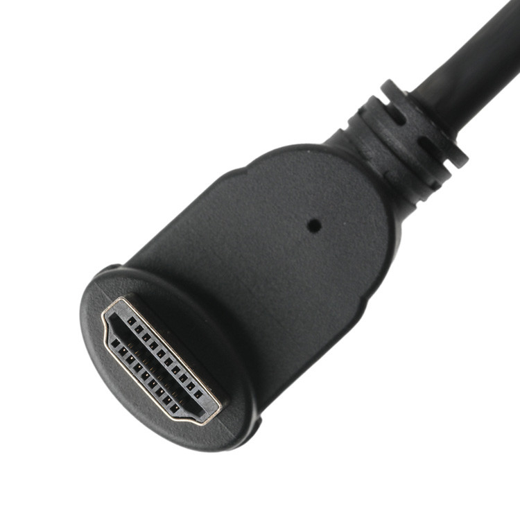 Assemblage de connecteur HDMI-A verticale 19 pin mâle à câble LCD HDMI 19 pin femelle