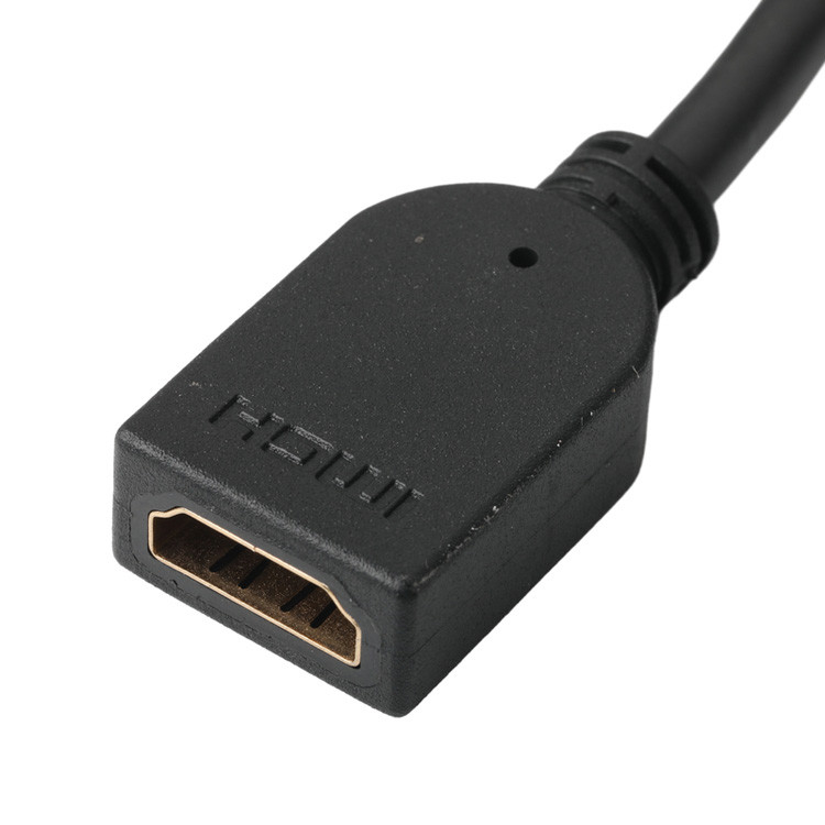 Assemblage de connecteur HDMI-A verticale 19 pin mâle à câble LCD HDMI 19 pin femelle