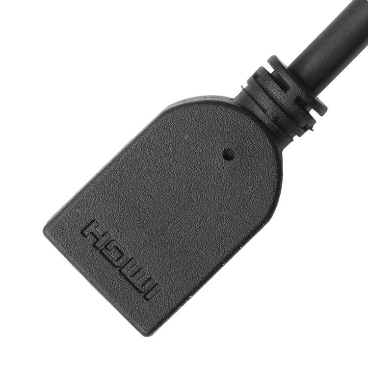 Assemblage de connecteur HDMI-A verticale 19 pin mâle à câble LCD HDMI 19 pin femelle
