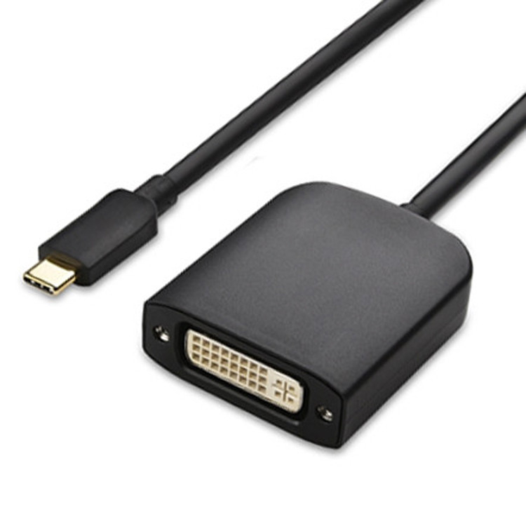 Adaptateur USB de type C mâle à Dvi I femelle pour la projection de caméra LCD