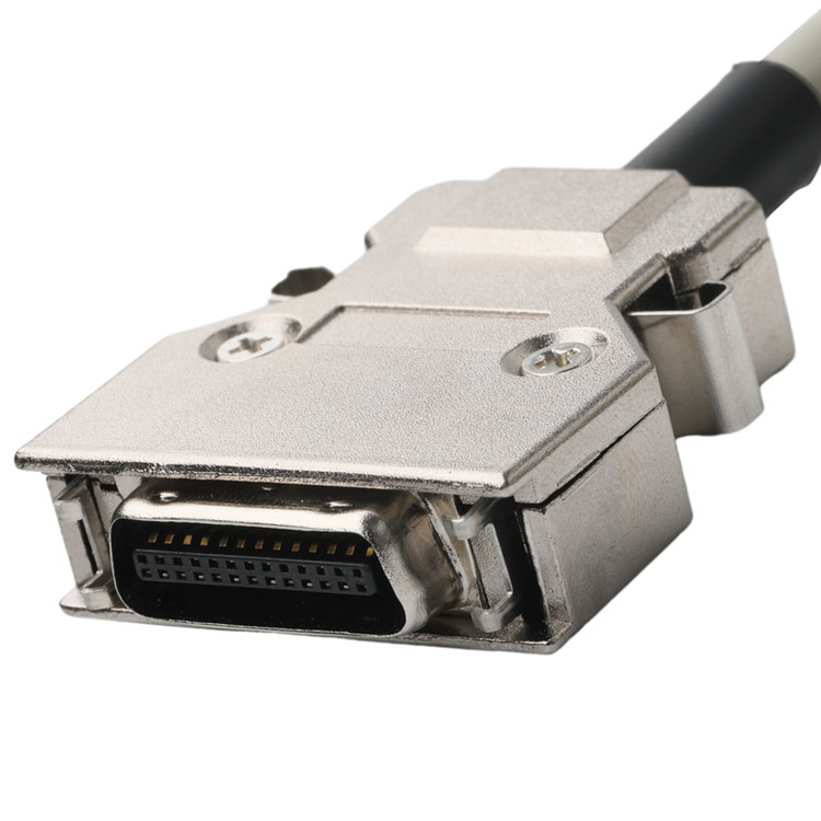 Hd D-Sub à Mdr connecteur de prise câble 14p*28 Awg Od 7.0mm Jack PVC beige