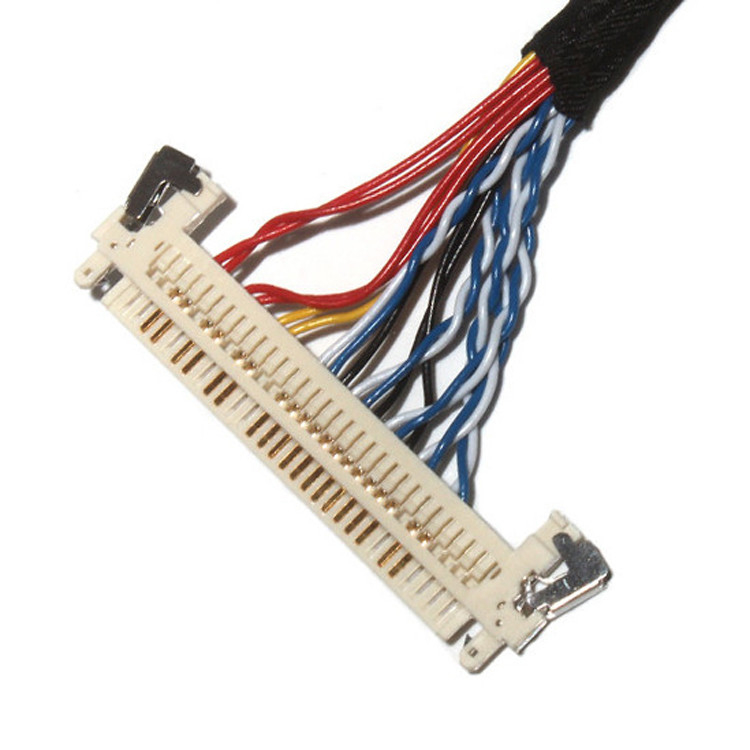 Personnaliser la longueur de l'assemblage de câble Lvds de hauteur de 2,0 mm 30 broches IPEX DF11-24DS-2C à FI-X3OHL OEM / ODM