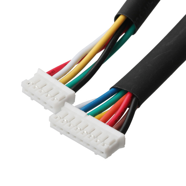 Assemblage de câbles OEM/ODM avec une hauteur de 2,0 mm, reliant les connecteurs JST PHR-14P à JST PHR-8P et JST PHR-5P
