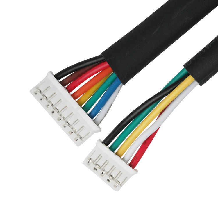 Assemblage de câbles OEM/ODM avec une hauteur de 2,0 mm, reliant les connecteurs JST PHR-14P à JST PHR-8P et JST PHR-5P