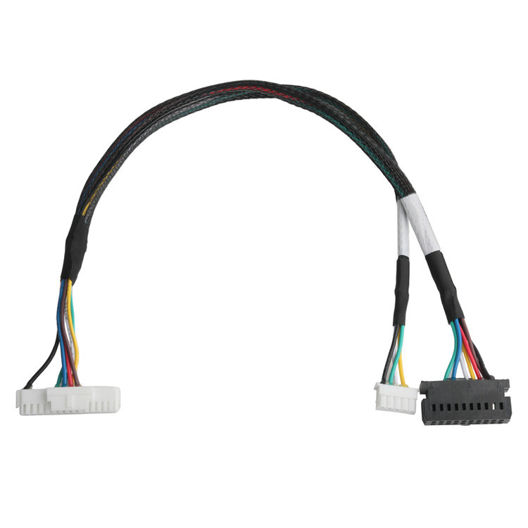 Cable LVDS OEM/ODM du LHE PHSD 30P Pitch 2.0mm au A2545 20P Pitch 2.54mm, fil UL1007 24AWG, couleur selon le pin-out
