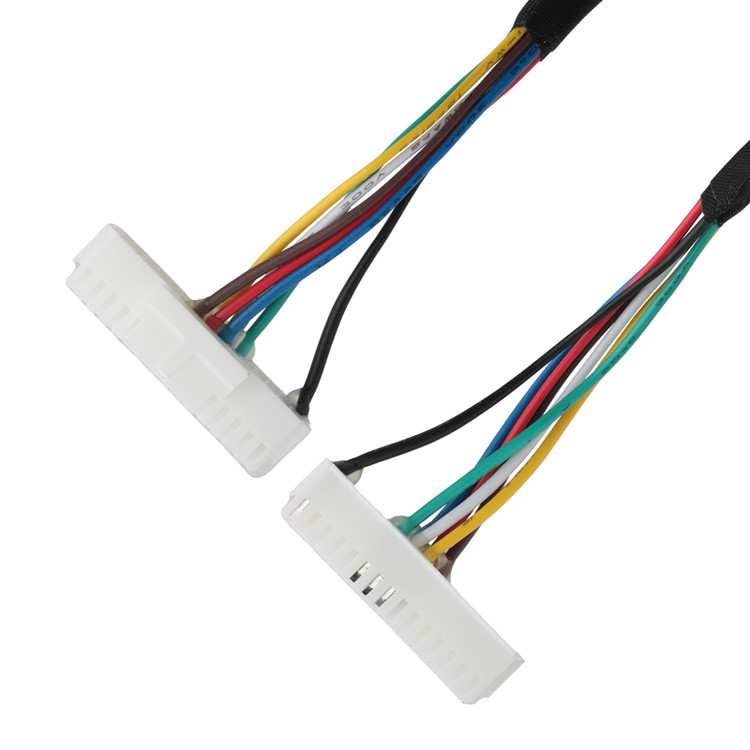 Cable LVDS OEM/ODM du LHE PHSD 30P Pitch 2.0mm au A2545 20P Pitch 2.54mm, fil UL1007 24AWG, couleur selon le pin-out