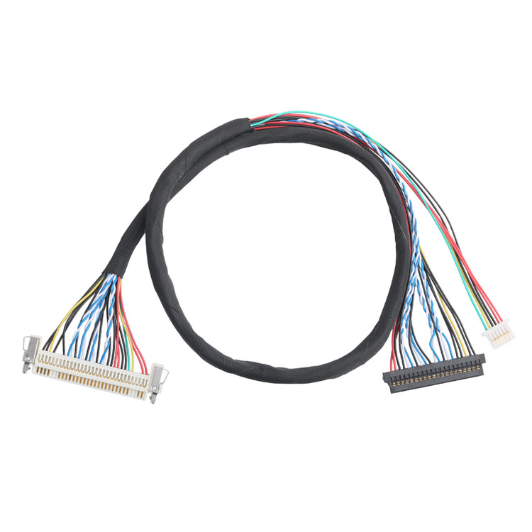 JAE FI-X30HL 30P 1,0 mm d'envergure vers le montage de câbles LVDS JAE FI-S20S 20P et SHLP-6P OEM/ODM