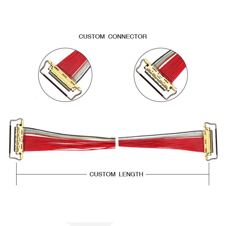 0.5mm Pitch 20453-220T-03 LVDS câble EDP 20 épingle 20453 CABLINE-VS
