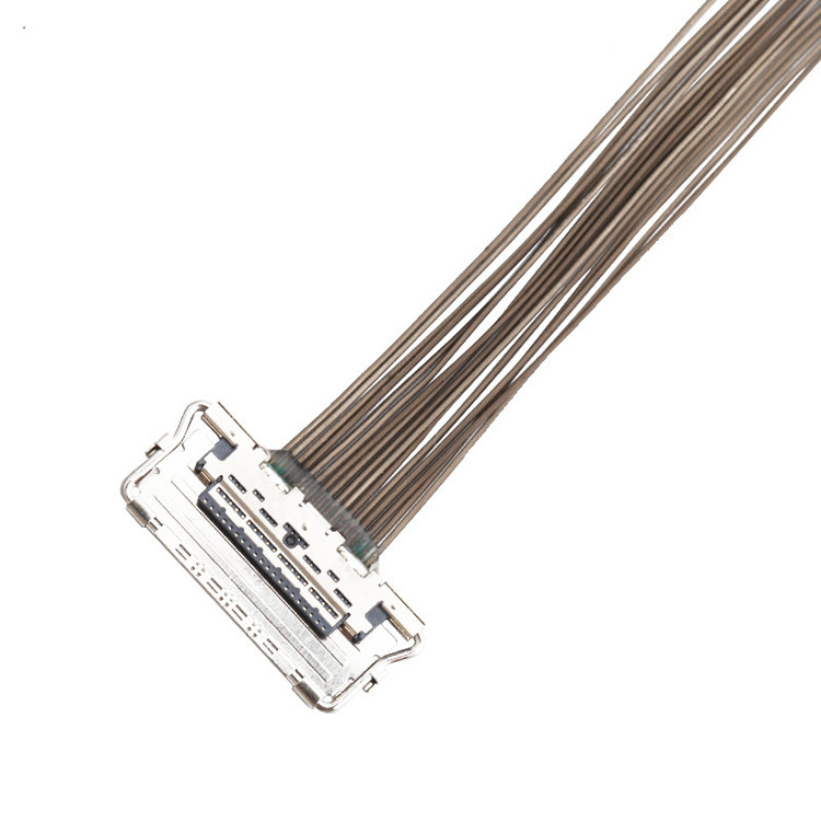 0.4mm Pitch LVDS EDP Cable 20679-20p Micro connecteur d'affichage lvds coaxial