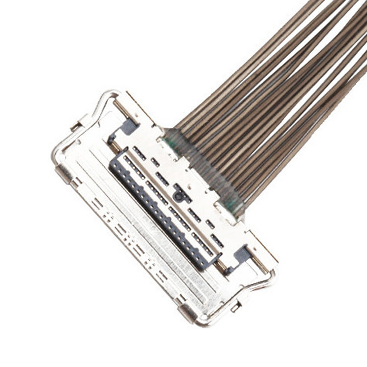0.4mm Pitch LVDS EDP Cable 20679-20p Micro connecteur d'affichage lvds coaxial