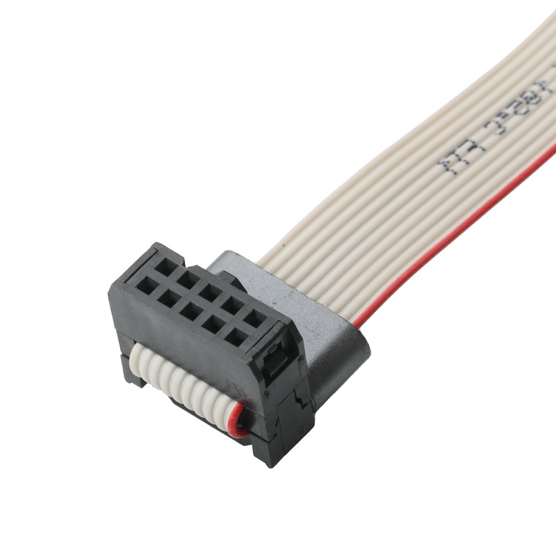 IDC FC-10Pin 2,54 mm de hauteur UL2651 28AWG*10P Idc câble à ruban plat 1,27 mm de hauteur 10 broches Pour OEM/ODM électronique