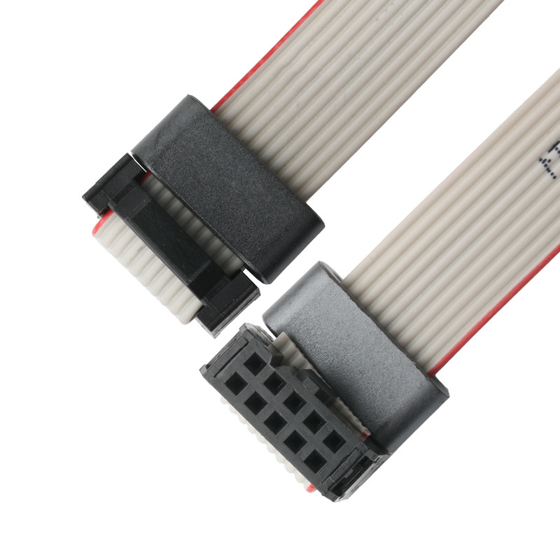 IDC FC-10Pin 2,54 mm de hauteur UL2651 28AWG*10P Idc câble à ruban plat 1,27 mm de hauteur 10 broches Pour OEM/ODM électronique