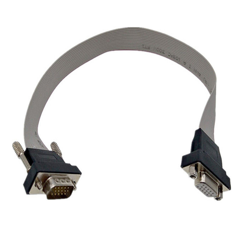 Mâle de VGA HDB15 au connecteur femelle d'affichage de lvds de connecteur du câble plat 15pin