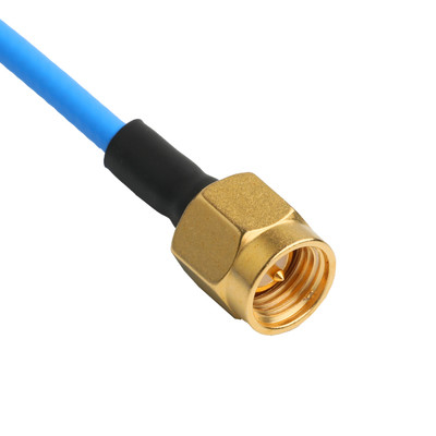 ROHS bas PIM Flex TFT-5G-402 RF câble coaxial double blindage avec une veste FEP bleue