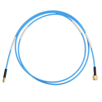 ROHS bas PIM Flex TFT-5G-402 RF câble coaxial double blindage avec une veste FEP bleue