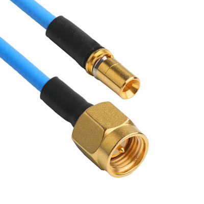 ROHS bas PIM Flex TFT-5G-402 RF câble coaxial double blindage avec une veste FEP bleue