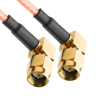 Connecteurs coaxiaux RF ROHS RG316 câble RA SMA prise à angle droit prise à câble