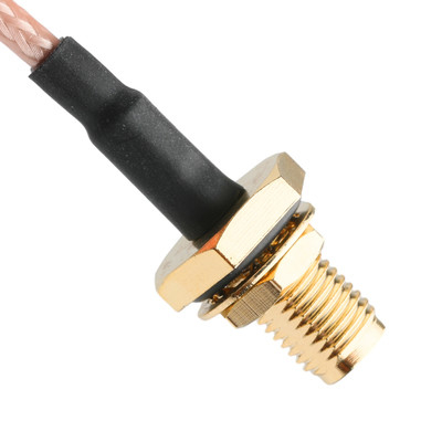 Contact en or RG316 câble coaxiale SMA mâle prise droite vers SMA femelle prise de cloison