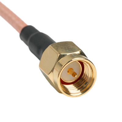 Contact en or RG316 câble coaxiale SMA mâle prise droite vers SMA femelle prise de cloison