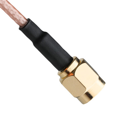 Contact en or RG316 câble coaxiale SMA mâle prise droite vers SMA femelle prise de cloison
