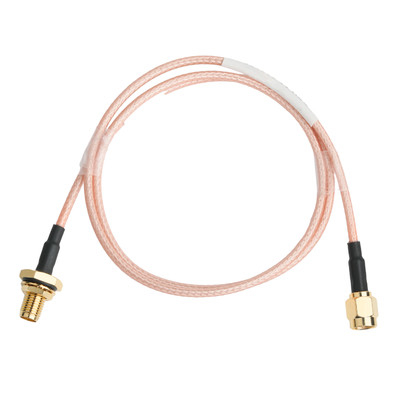 Contact en or RG316 câble coaxiale SMA mâle prise droite vers SMA femelle prise de cloison