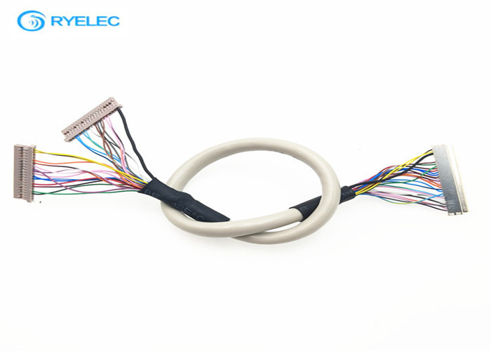 A.W.G. 30 a protégé autour de Pin JAE FI-X30H du câble 30 de Y Lvds à 2* DF14-20S-1.25C