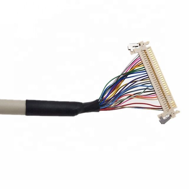 Câble LVDS personnalisé 30PIN vers 40PIN avec une plage de 20-60 broches et une taille de fil de 24-40AWG pour les applications LCD/Affichage