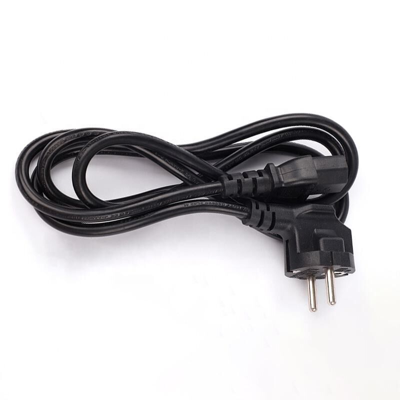 RY Corde d'alimentation UE de haute qualité avec 3 prises Cable de cuivre de 1,5 m Corde d'extension pour ordinateur portable