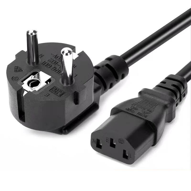 Cable d'extension de câble d'alimentation à courant alternatif rétractable à 3 broches avec matériau ignifuge pour ordinateurs et appareils ménagers