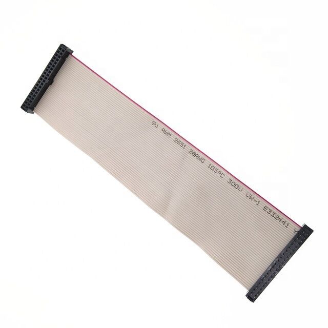 2.54mm Pitch 40Pin Femme à homme 28AWG câble à ruban plat Assemblage de câble IDC