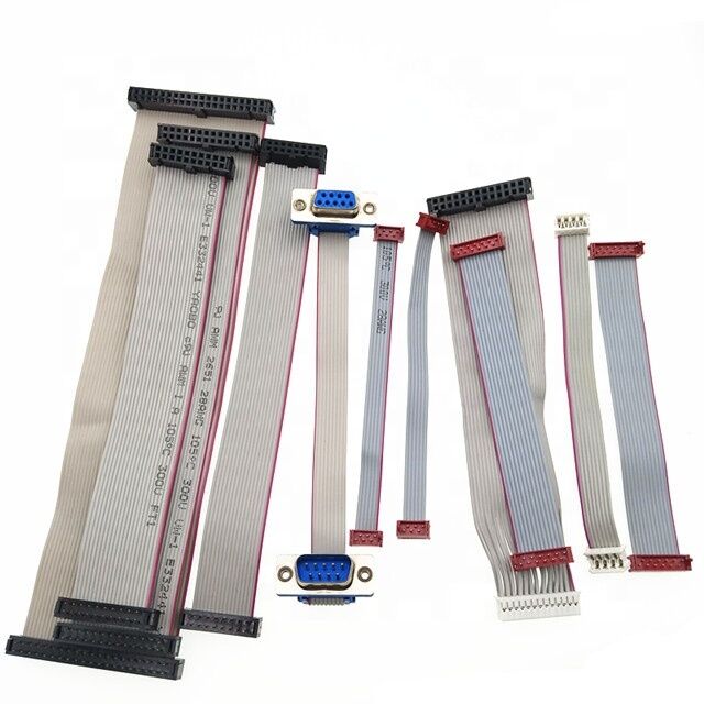 2.54mm Pitch 40Pin Femme à homme 28AWG câble à ruban plat Assemblage de câble IDC