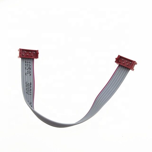 Micro Match 215083-6 1,27 mm d'envergure 6 pin IDC mâle FFC câble à ruban plat flexible avec connecteur plaqué or