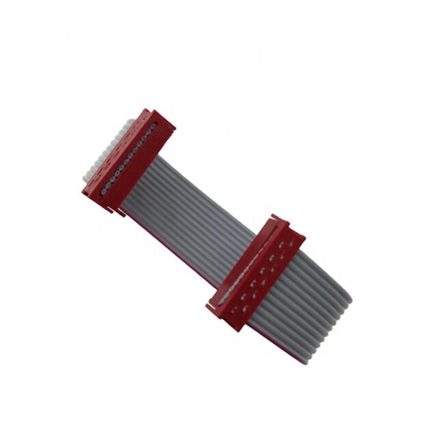 1.27mm Pitch 12pin IDC Socket avec assemblage de câble à ruban plat 28AWG - Micro Match mâle 1-215083-2