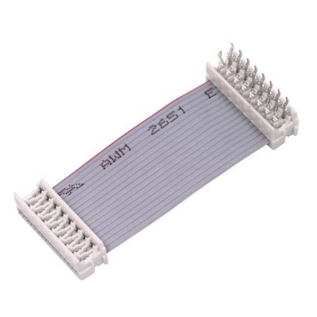 Assemblage de câble plat RS232 15 broches D-Sub plaqué or avec longueur personnalisable