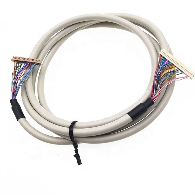 Vente à chaud 1.25mm Pitch HRS DF13 Cable EDP 40pin à 1mm Pitch JAE FI-X30 Assemblage de câble LCD LVDS à 30 broches