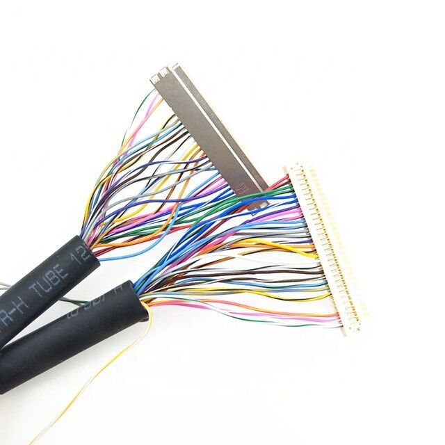 Vente à chaud 1.25mm Pitch HRS DF13 Cable EDP 40pin à 1mm Pitch JAE FI-X30 Assemblage de câble LCD LVDS à 30 broches