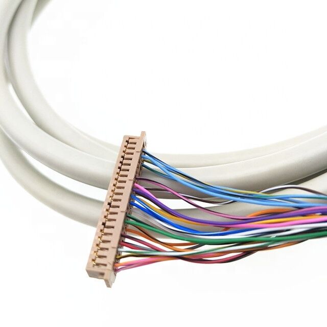 Vente à chaud 1.25mm Pitch HRS DF13 Cable EDP 40pin à 1mm Pitch JAE FI-X30 Assemblage de câble LCD LVDS à 30 broches